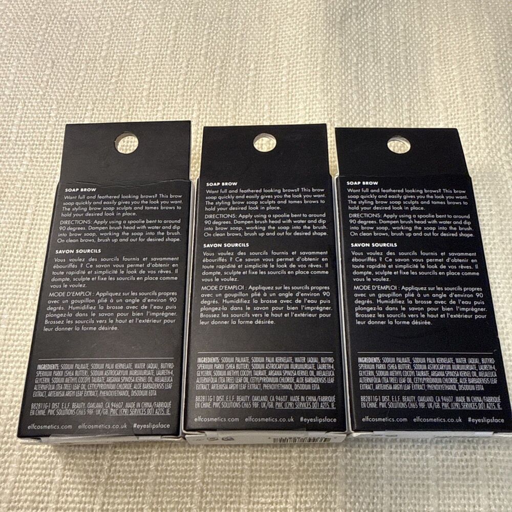 Lot Of 3 e.l.f. Soap Brow Clear Brow Pomade Shapes/Tames Brows #82811 Elf - Picture 4 of 7